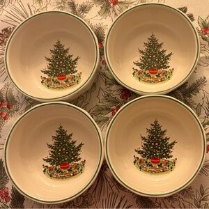 Pfaltzgraff Heritage Christmas Cereal Bowls Set of 4